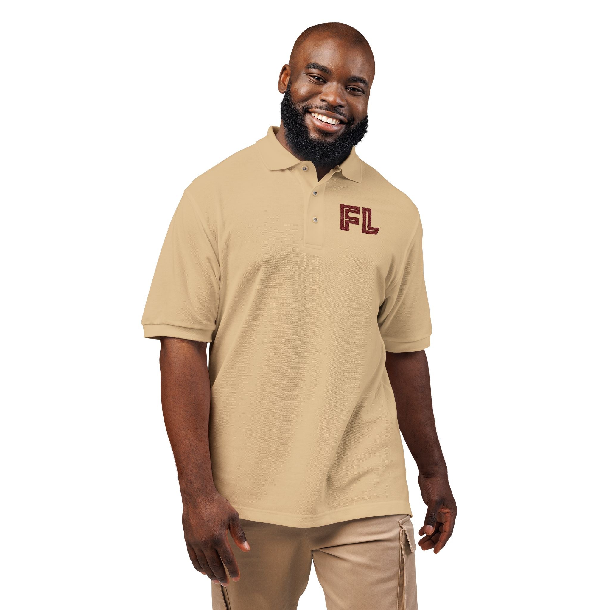 Stylish Embroidered Unisex Polo Shirt, Casual Wear, Gift for Him/Her, Summer or Holiday Fashion, Comfortable Polo Tee