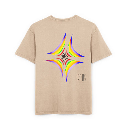 Acid Washed Heavy Oversize Tee-Inner core design