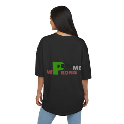 Prove Me Wrong Box Tee, Statement T-Shirt, Casual Wear, Gift for Friends, Motivational Apparel, Unisex Graphic Tee Printify