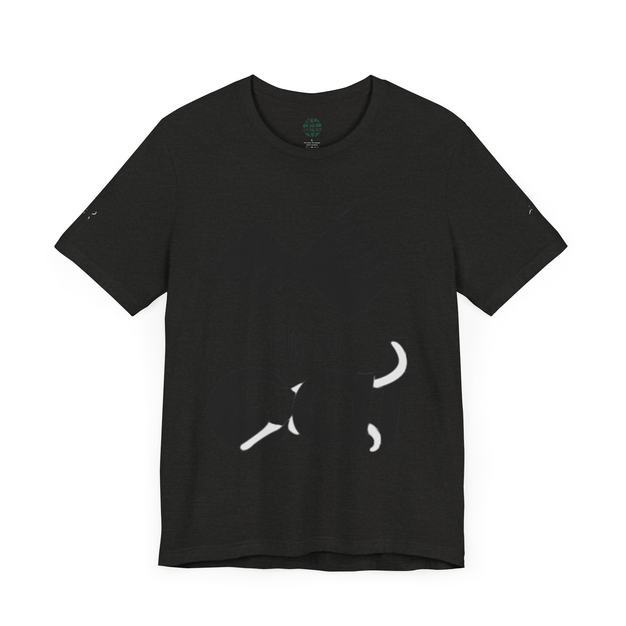 Flicker Cat Graphic Tee - Unisex Jersey Short Sleeve T-Shirt for Cat Lovers