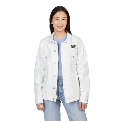 Unisex Embroidered Denim Jacket, Casual Street Style Jacket, Spring Fashion, Unique Gift, Festival Apparel, Everyday Wear Printify