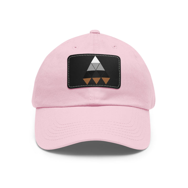 Stylish Dad Hat with Leather Patch - Adjustable Cap for Outdoor Adventures, Gift for Dad, Summer Fashion, Casual Look, Unique Accessory Printify