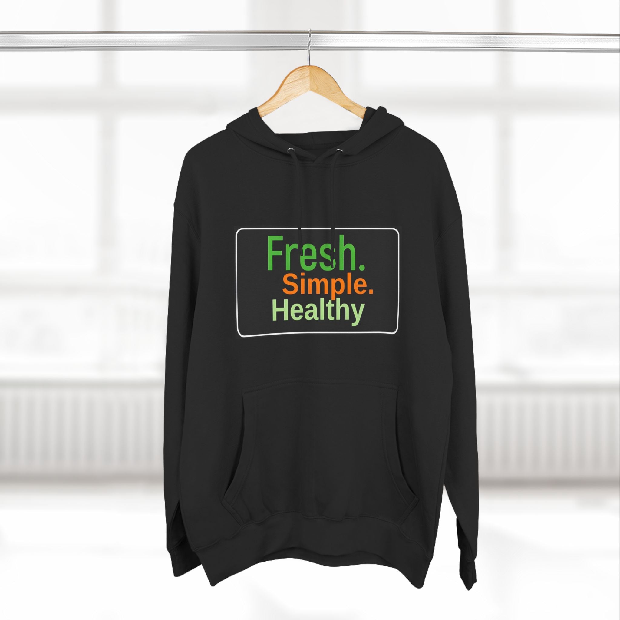 Unisex Three-Panel Fresh Simple Hoodie