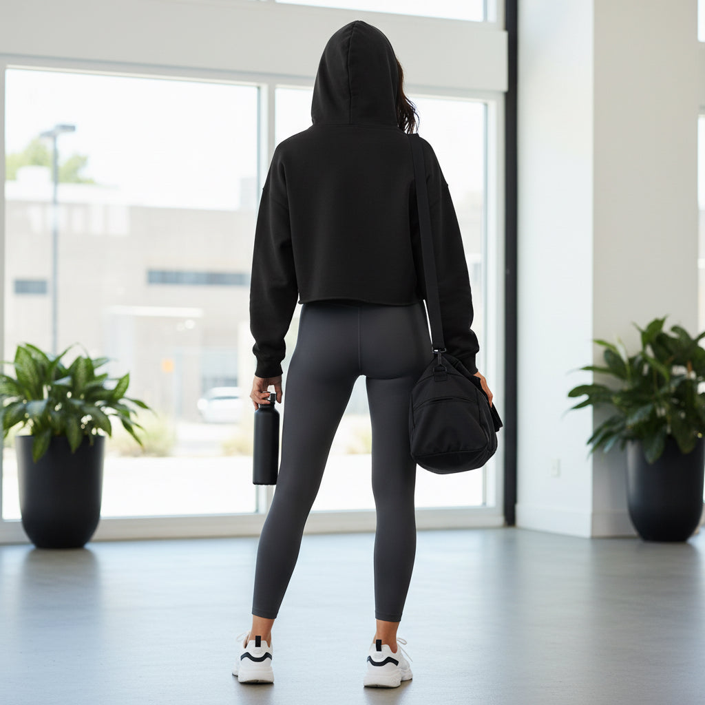 Cropped Hoodie Touchdown Design Printify