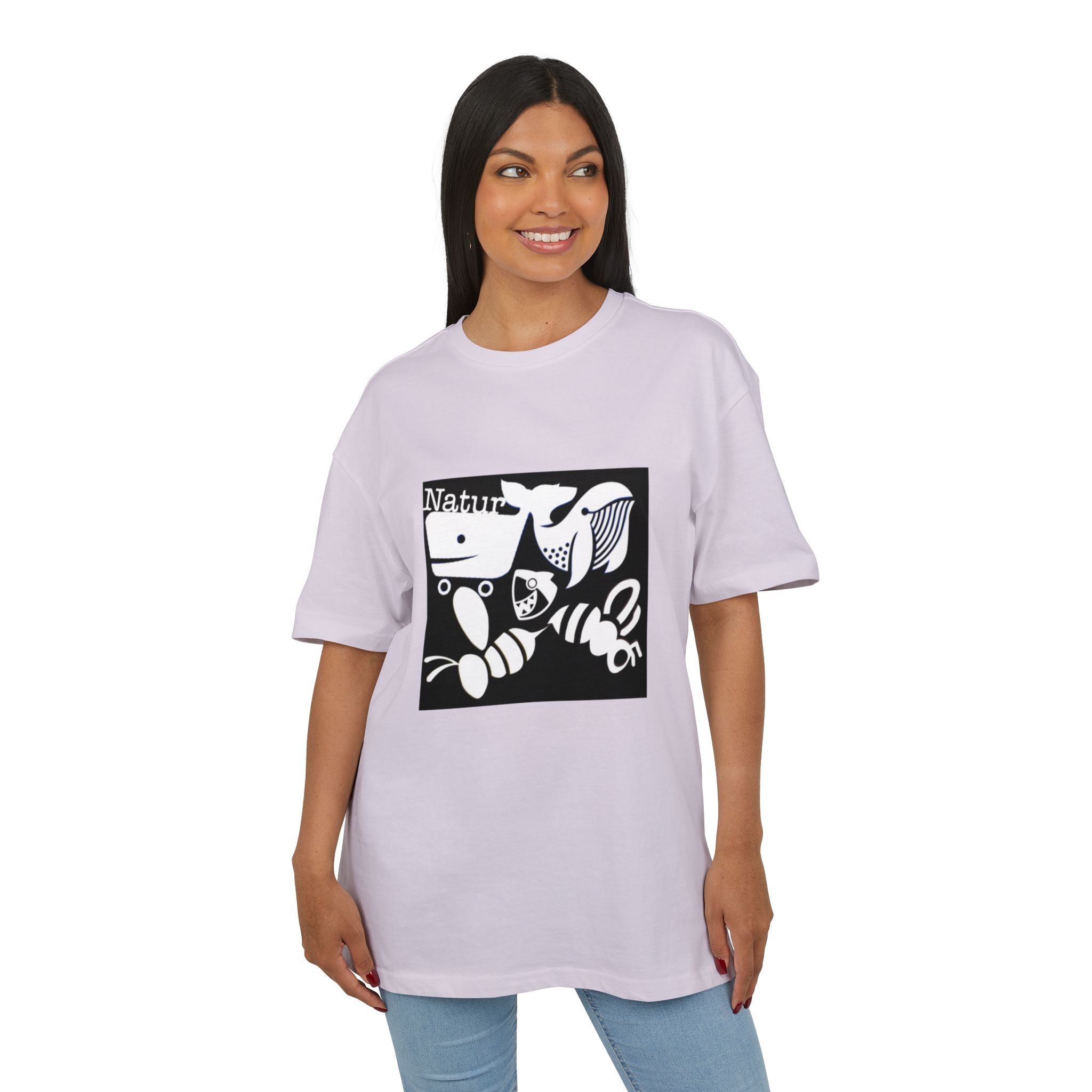Nature-Inspired Oversize Tee - Unisex Graphic T-Shirt, Eco-Friendly Fashion, Casual Wear, Gift for Nature Lovers, Streetwear