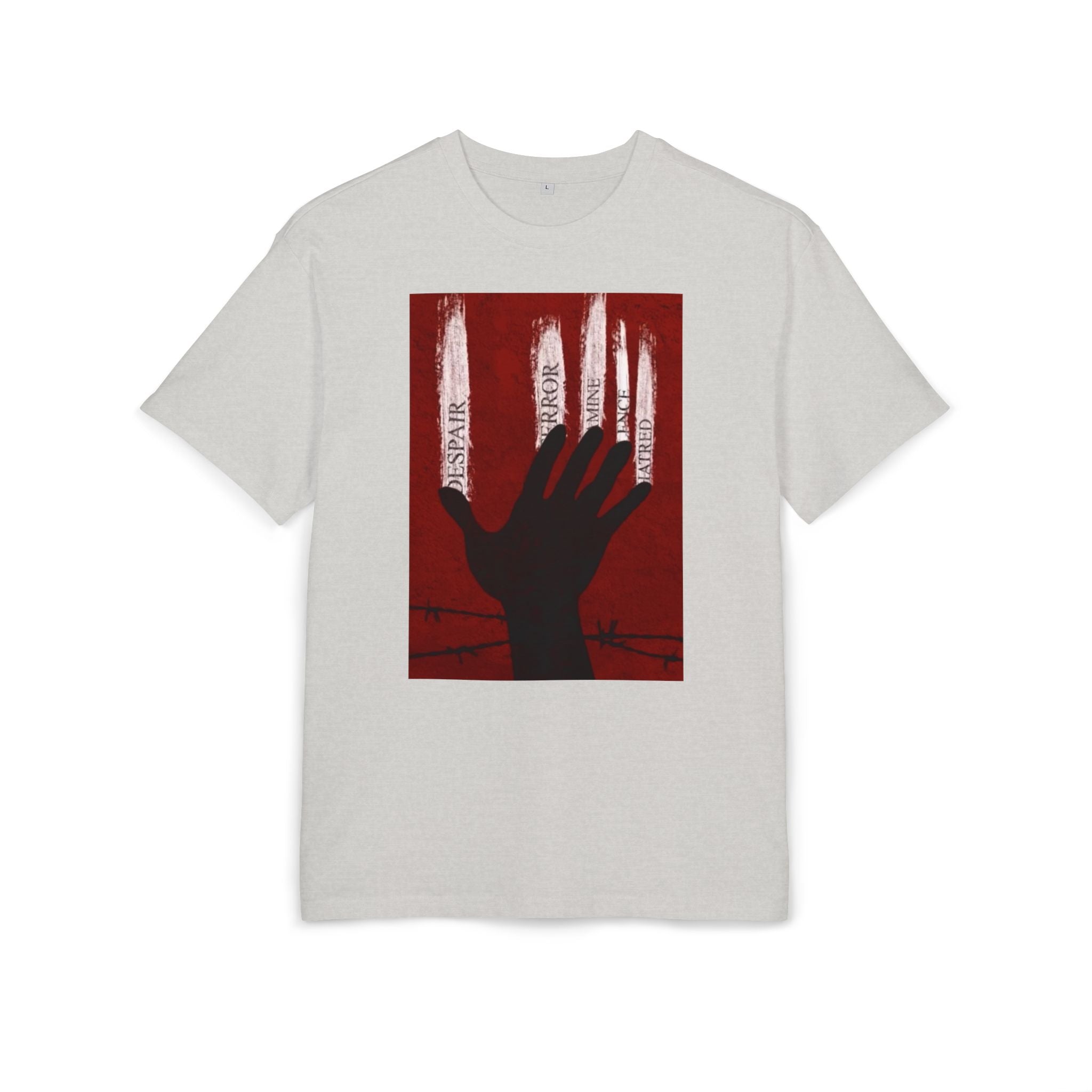 Bold Artistic Oversized Tee, Grunge Style Graphic Shirt, Unisex Urban Fashion, Statement Tee for Streetwear, Gift for Art Lovers Printify