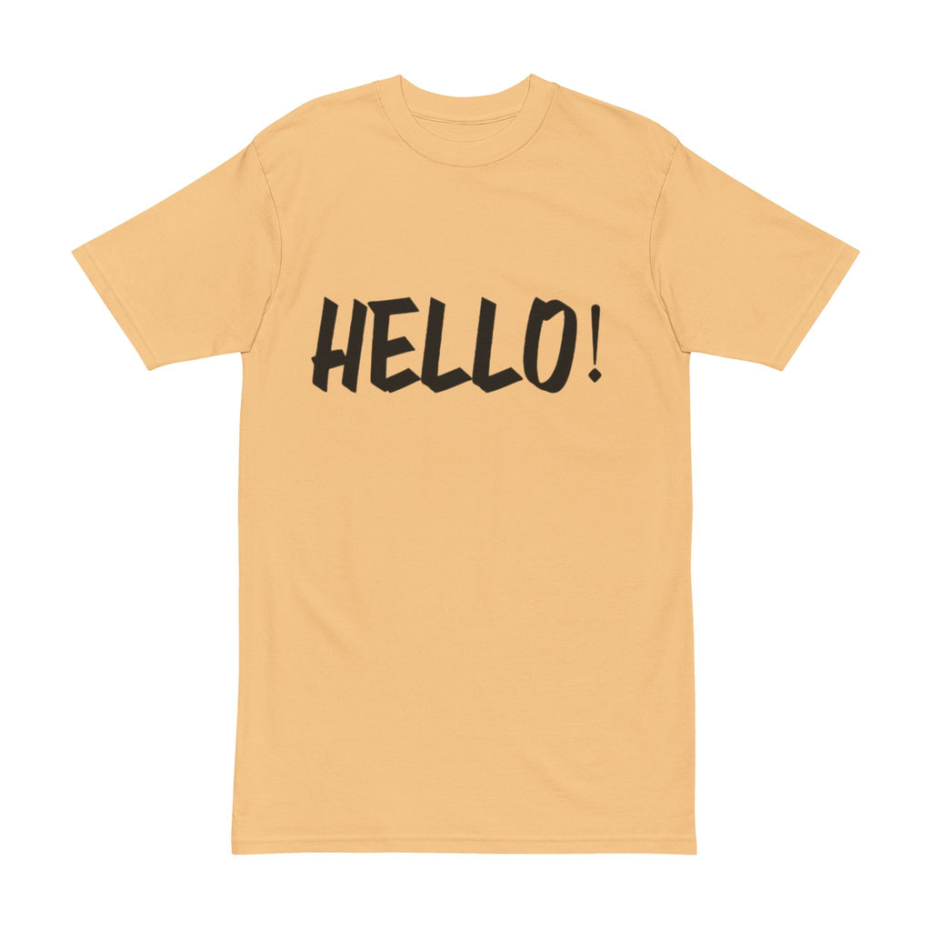 Men's Heavyweight Tee - Bold 'HELLO!!' Graphic