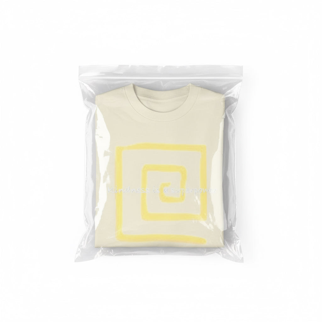 Oversized Tee - Kindness is a Super Power Graphic Design Shirt for Men Printify