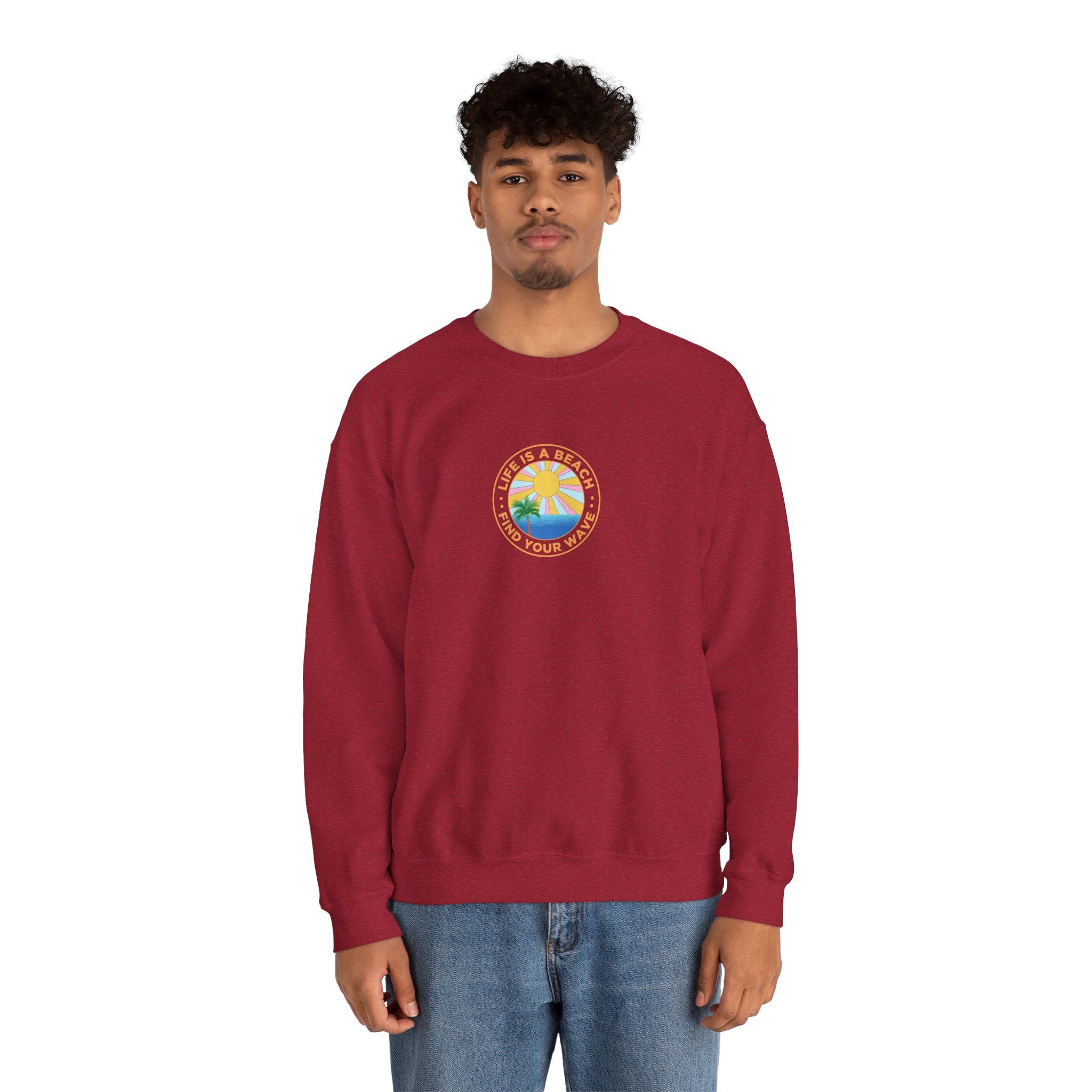 La vie est un sweat-shirt unisexe de plage 