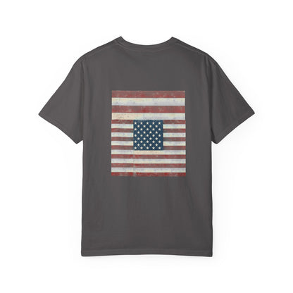 Patriotic Garment-Dyed T-Shirt | Perfect for 4th of July, Memorial Day, Casual Wear, Gifts, Americana Style Printify