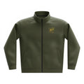 Quilted Full-Zip Jacket — Embroidered Chest Logo