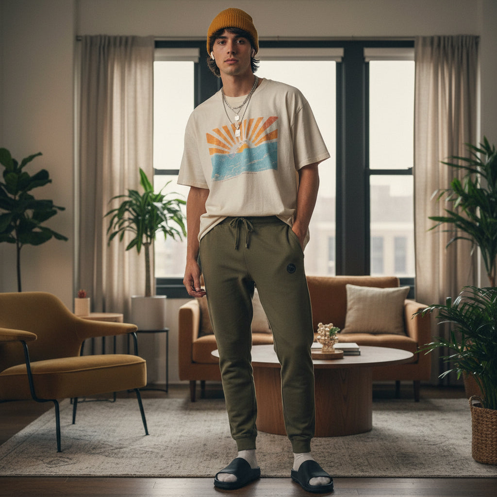 Cozy Embroidered Unisex Fleece Sweatpants | Relaxing Loungewear Printify