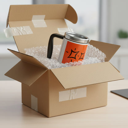 Stainless Steel Travel Mug with Handle, 14oz