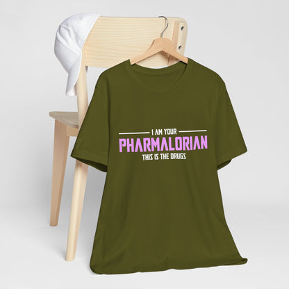Je suis votre pharmacolorien, c’est le tee-shirt unisexe des médicaments 