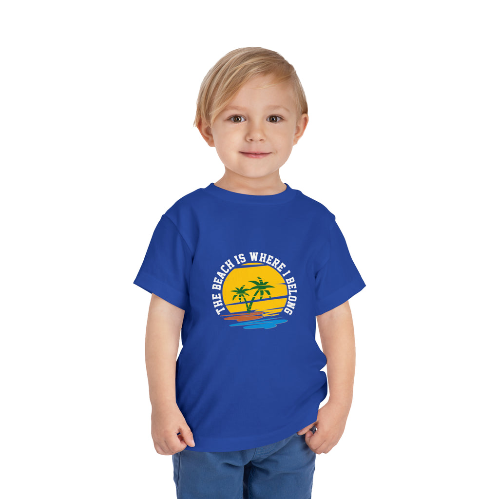 The Beach Is Where I Belong Toddler Tee