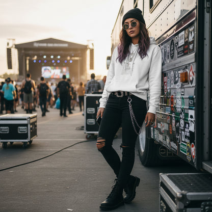 Stylish Three-Panel Fleece Hoodie Printify