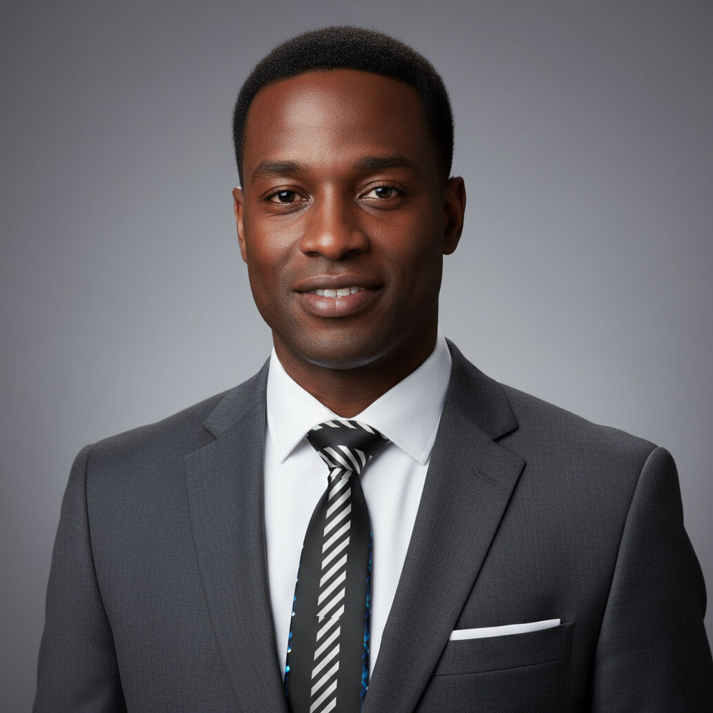 Stylish Necktie with Modern Patterns, Fashion Accessory, Gift for Him, Unique Tie, Business Attire, Formal Wear Printify