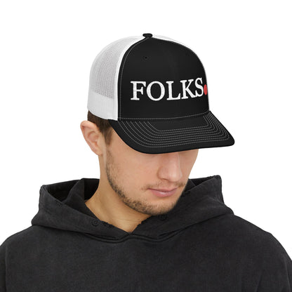 FOLKS Snapback Trucker Cap, Hat, For All Occasions Printify