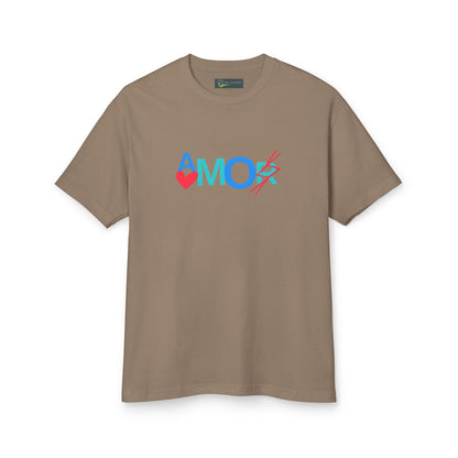 T-Shirt AMORX Unisex Garment-Dyed Heavyweight Cotton Tee