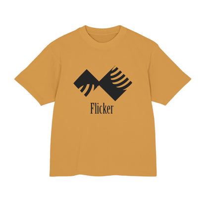 Unisex Urban Heavy Tee - Modern Graphic Design "Flicker" for Streetwear Enthusiasts
