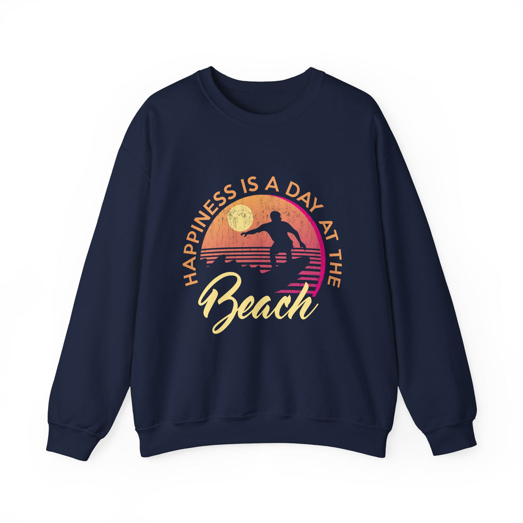 Le bonheur est une journée à la plage Sweat-shirt unisexe 