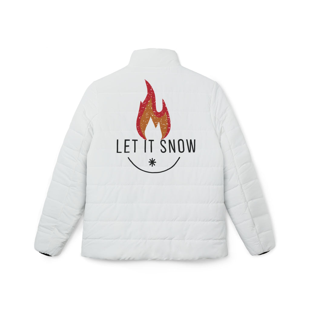 Puffer Jacket - Let It Snow Winter Women's Outerwear Coat