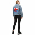 Stylish Women's Denim  Casual Outerwear, Vintage Jean Jacket, Perfect for Festivals,