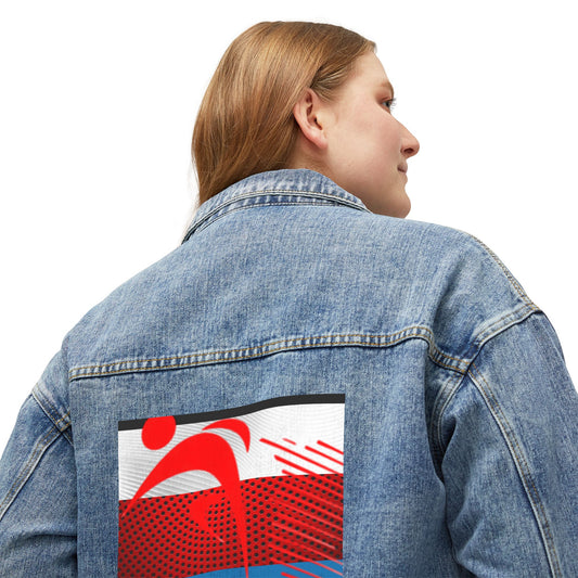 Stylish Women's Denim  Casual Outerwear, Vintage Jean Jacket, Perfect for Festivals, Gifts for Her