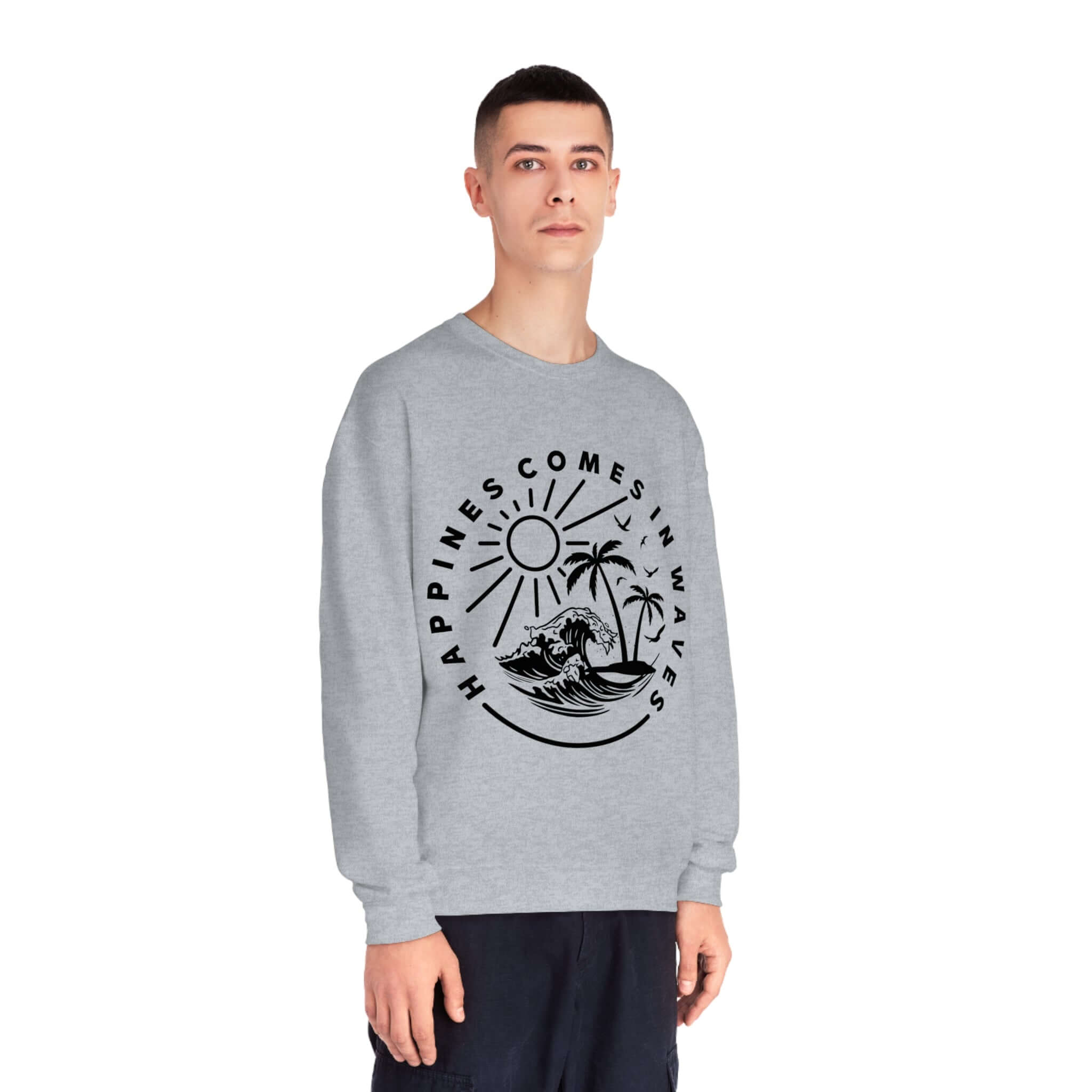 Happiness comes in waves. On RC’nSONS Ads. Tee - RC’nSONS