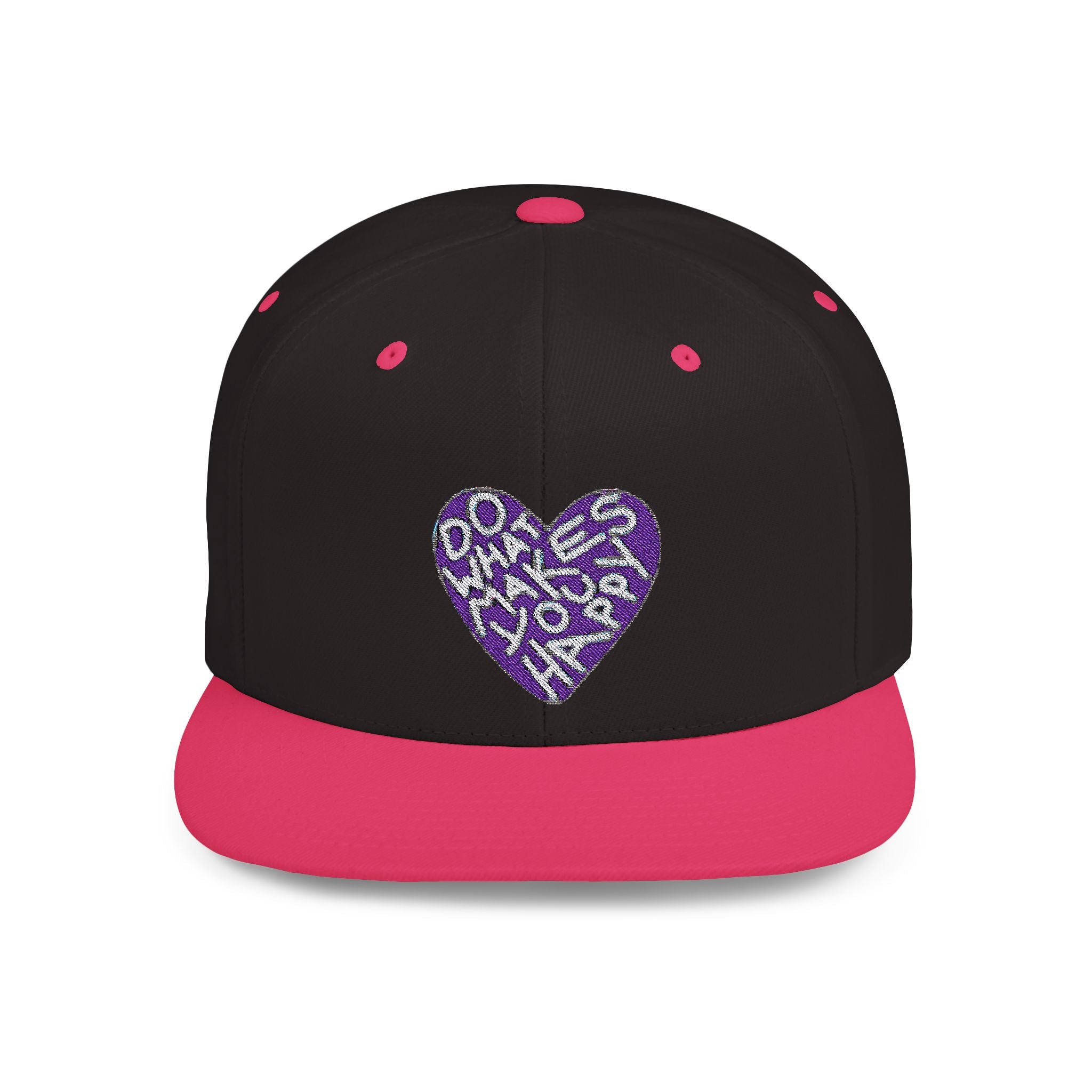 Unisex Flat Bill Snapback Hat