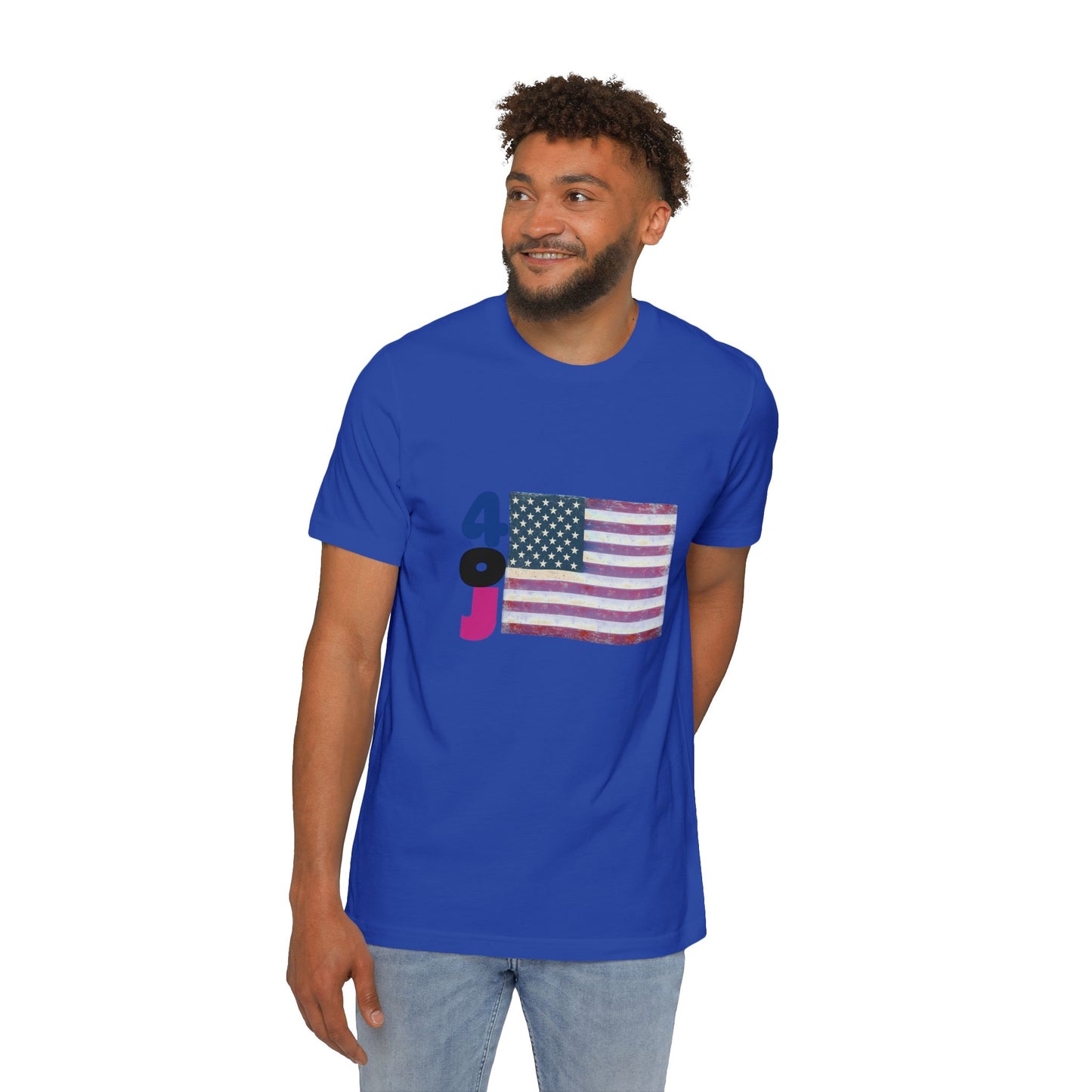 USA Flag Short-Sleeve T-Shirt, Patriotic Tee for Independence Day, Casual Wear, Gift for Veterans, Summer Style
