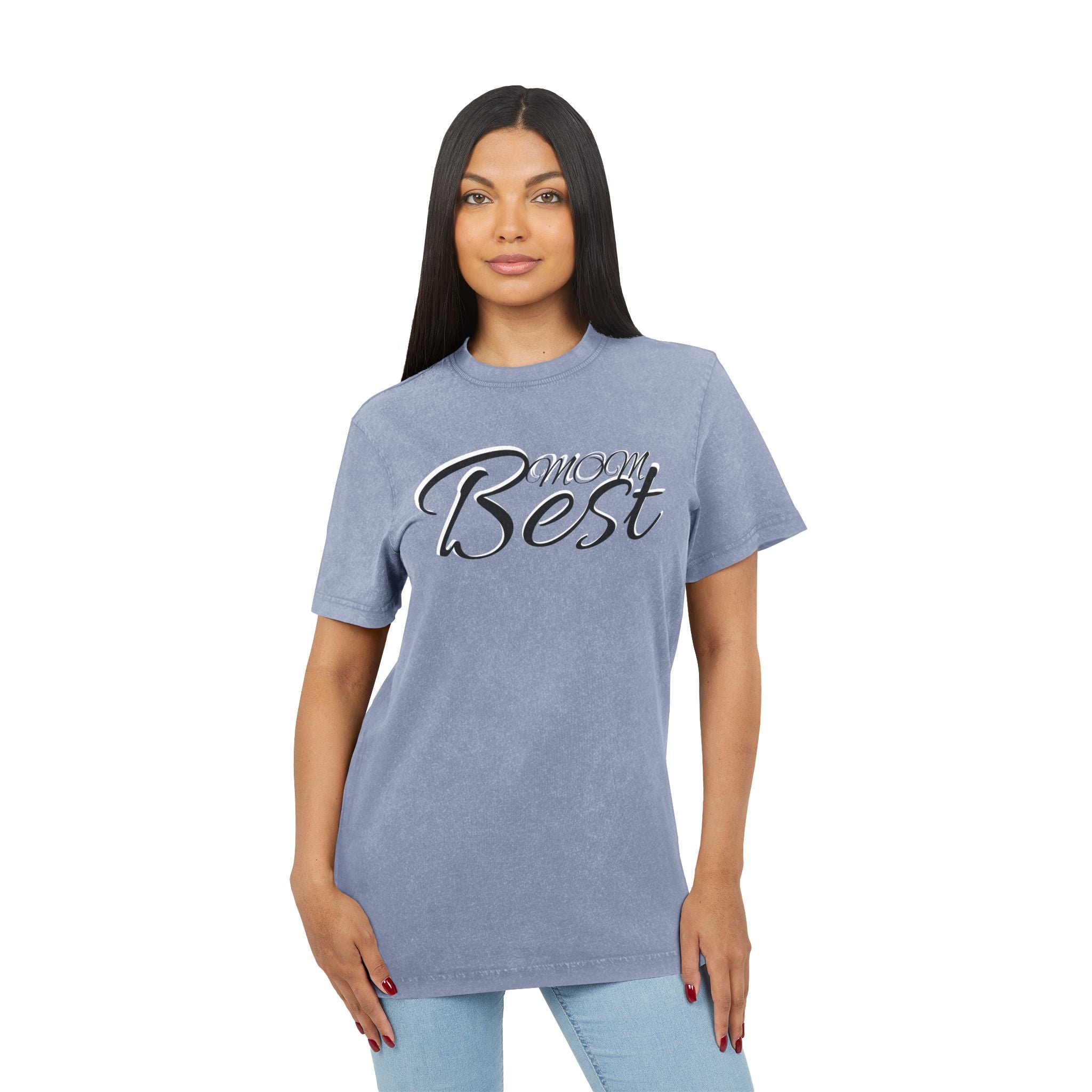 Acid Washed Graphic Tee - 'Best' Design for Casual Cool Style