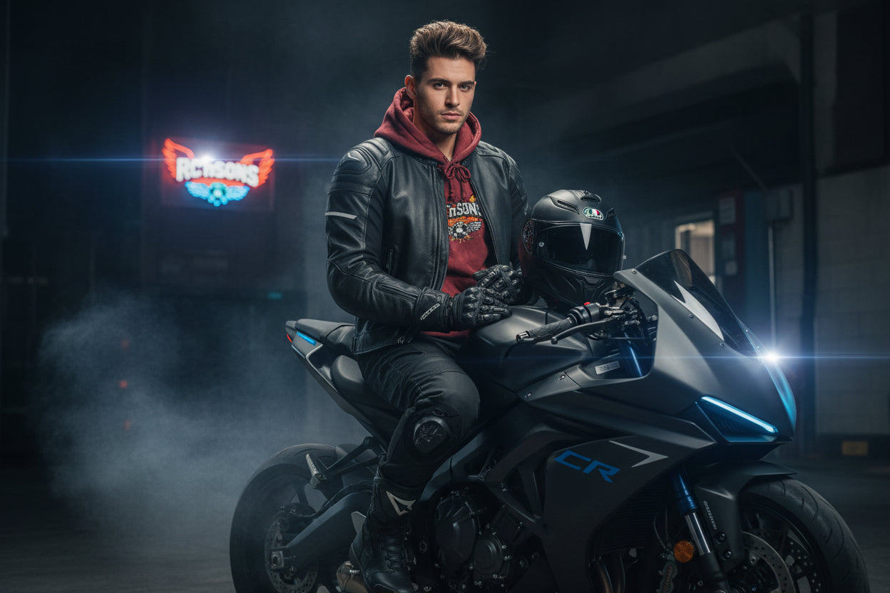 Tie-Dye Embroidered Hoodie — Roosters Wing Logo