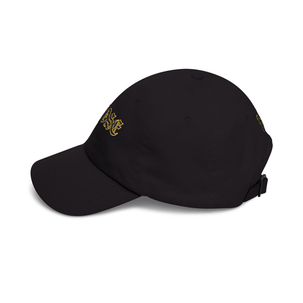 Dad Cap — 'CHOSÉ' Gold Gothic Embroidered Baseball Hat