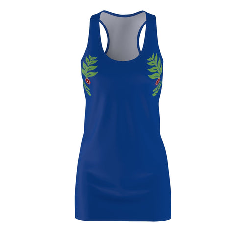 Floral Racerback Dress, Summer Dress, Casual Dress, Beachwear, Vacation Outfit, Festival Fashion Printify