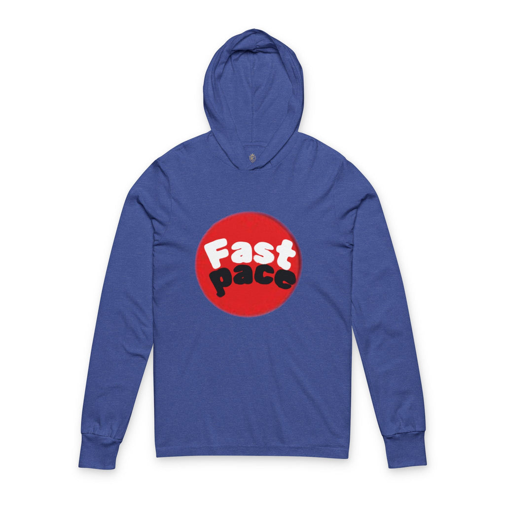 Fast Pace Unisex Hooded Long Sleeve Tee - Casual Wear, Sports Apparel, Gift for Athletes, Active Lifestyle, Workout Clothes Printify