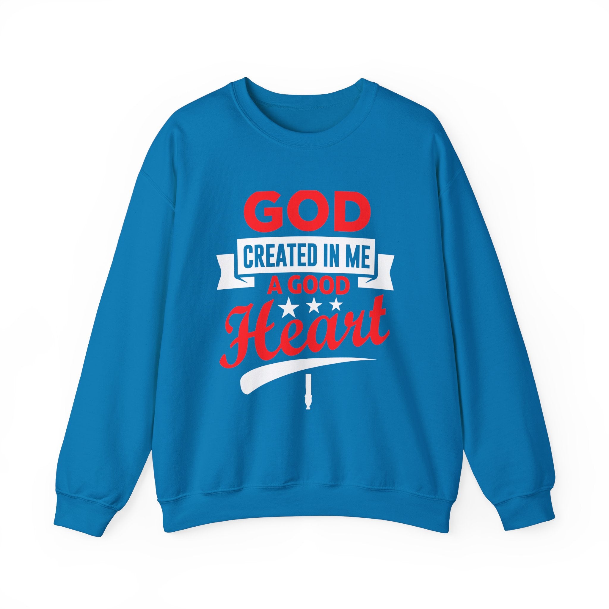 Dieu a créé en moi un sweat-shirt unisexe au bon cœur 