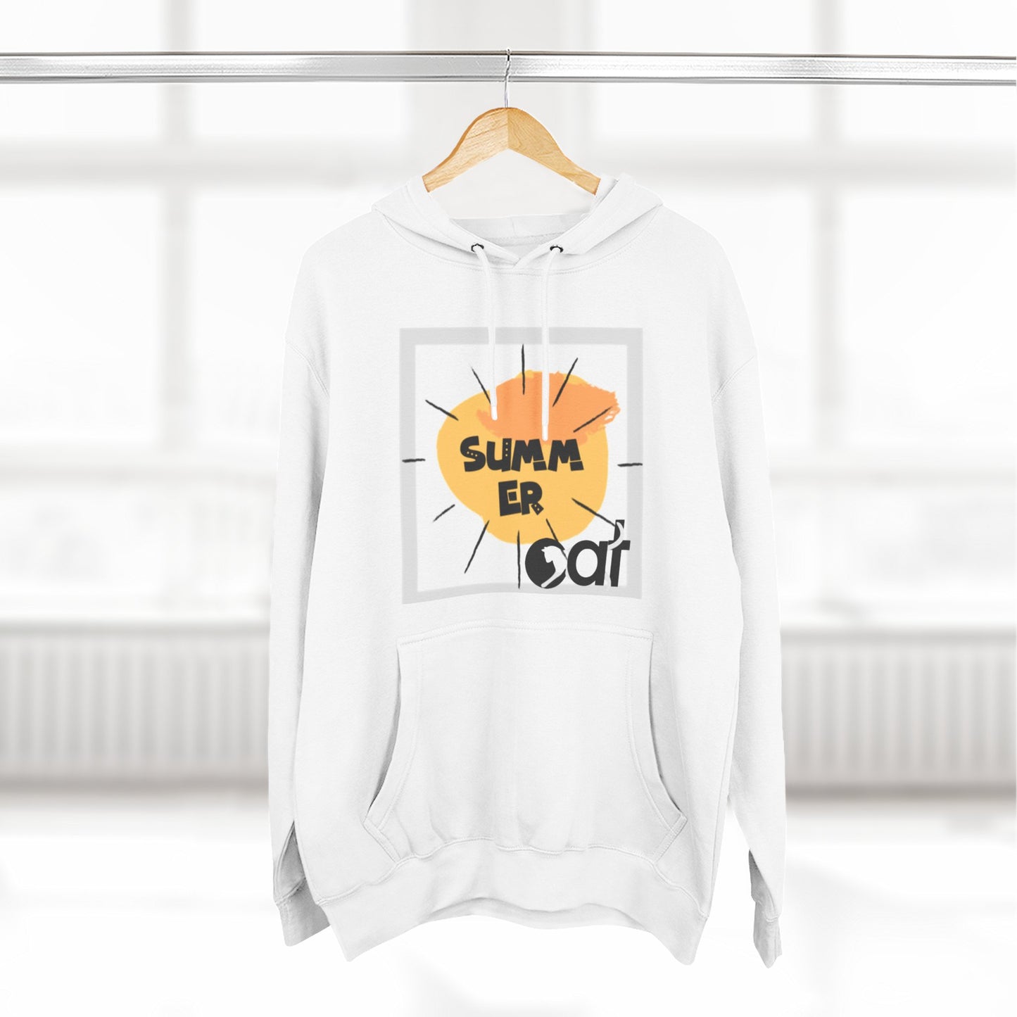 Summer Vibes Fleece Hoodie - Perfect for Relaxing Days