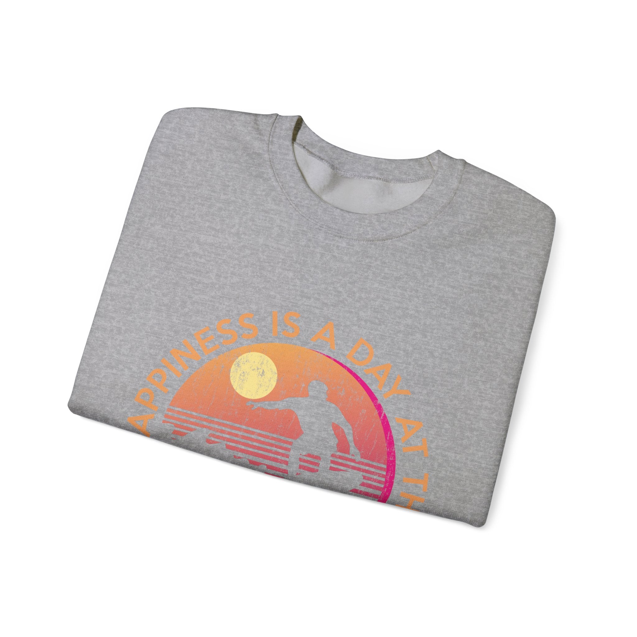 Le bonheur est une journée à la plage Sweat-shirt unisexe 