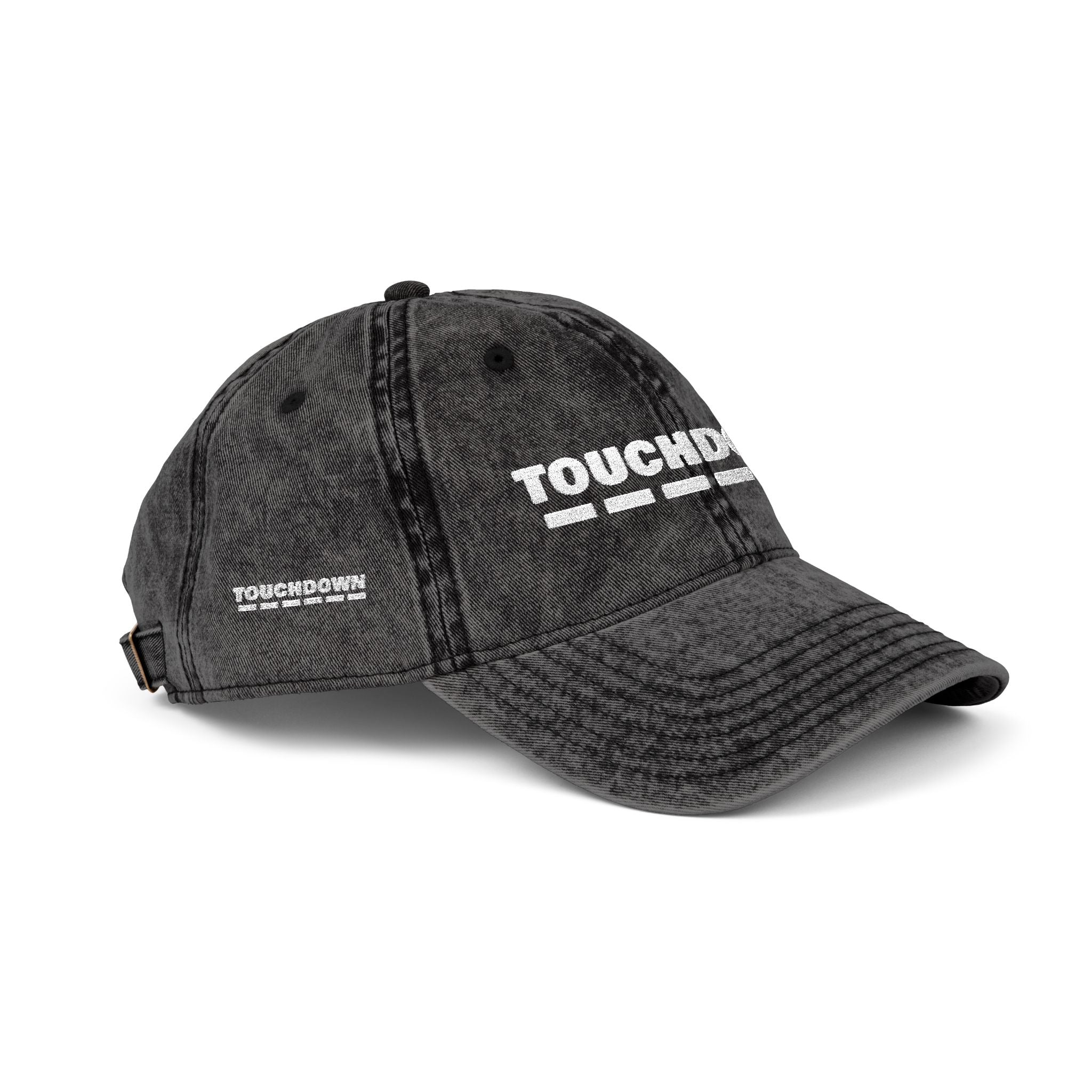 Embroidered Vintage Cap - Touchdown Sports Fan Hat