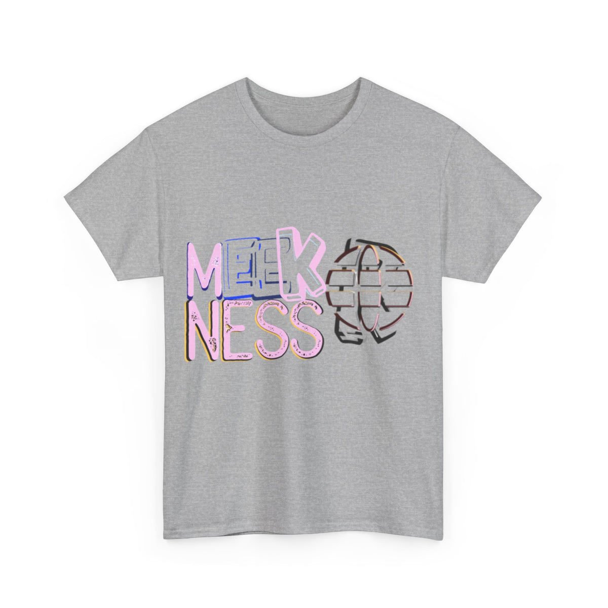 Unisex Heavy Cotton Tee - 'MEEKNESS' Graphic Shirt for Casual Wear