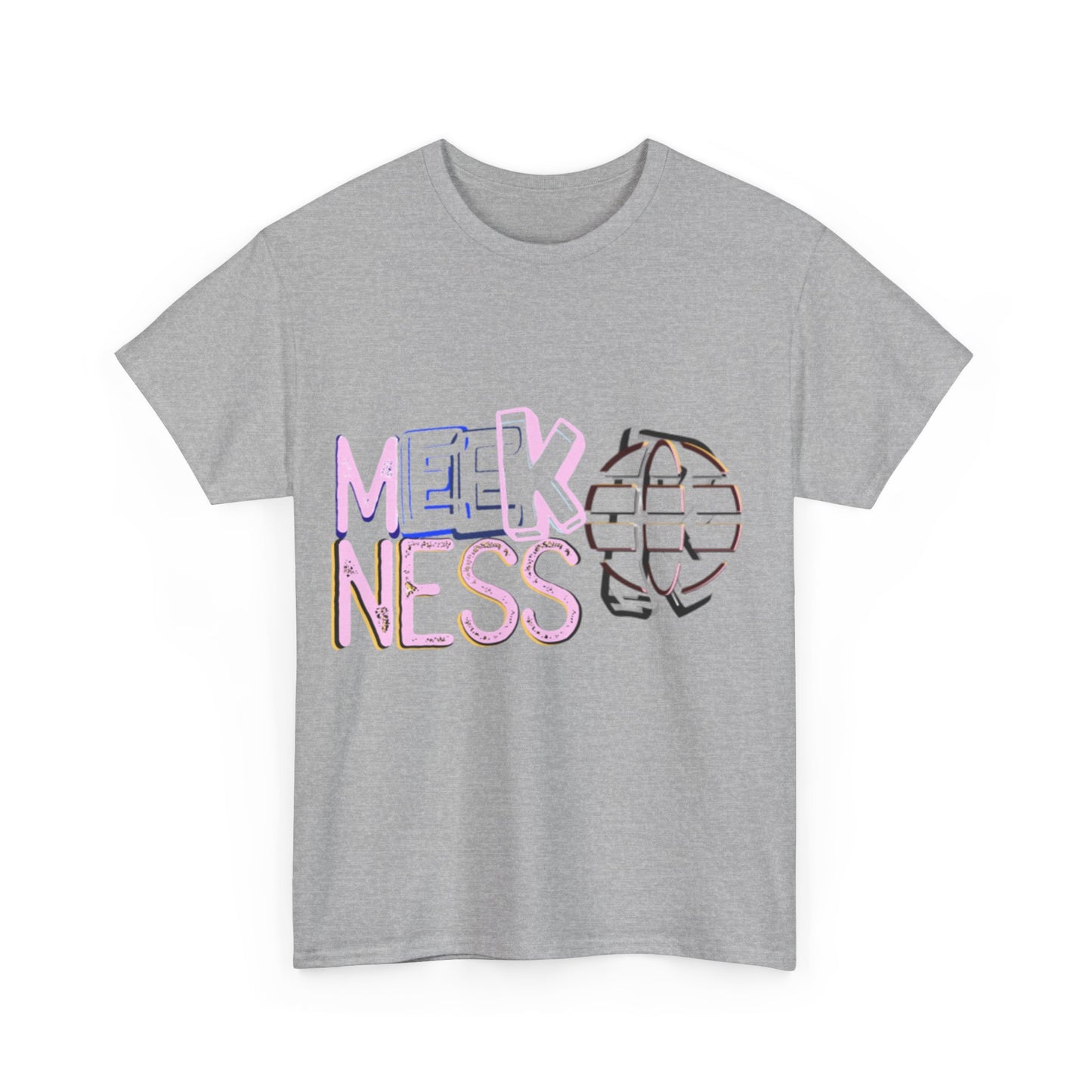 Unisex Heavy Cotton Tee - 'MEEKNESS' Graphic Shirt for Casual Wear