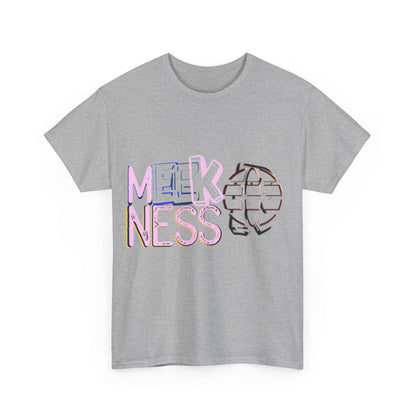 Unisex Heavy Cotton Tee - 'MEEKNESS' Graphic Shirt for Casual Wear