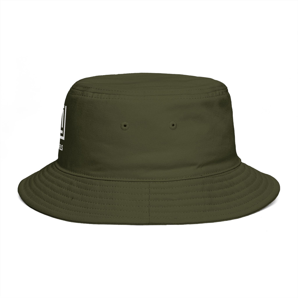 Channels Bucket Hat — Brown Casual Streetwear Sun Hat
