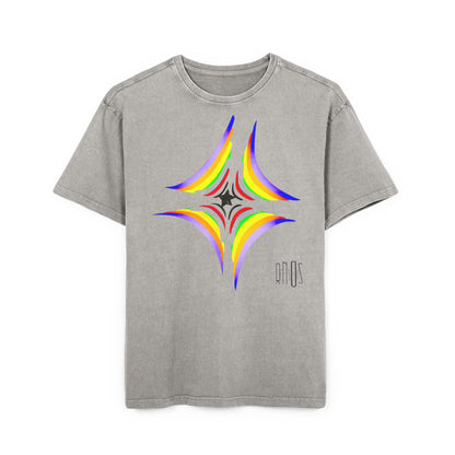 Acid Washed Heavy Oversize Tee-Inner core design