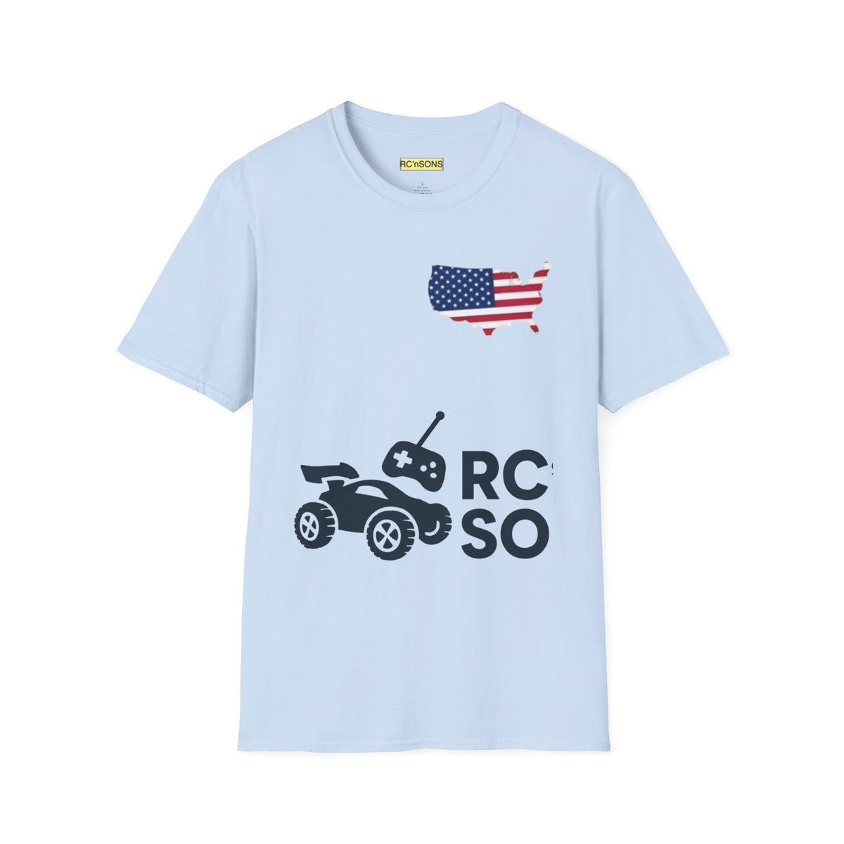 American Flag Tee - Unisex Softstyle T-Shirt for Patriotic Celebrations, 4th of July, Veterans Day, Casualwear, Gift Idea