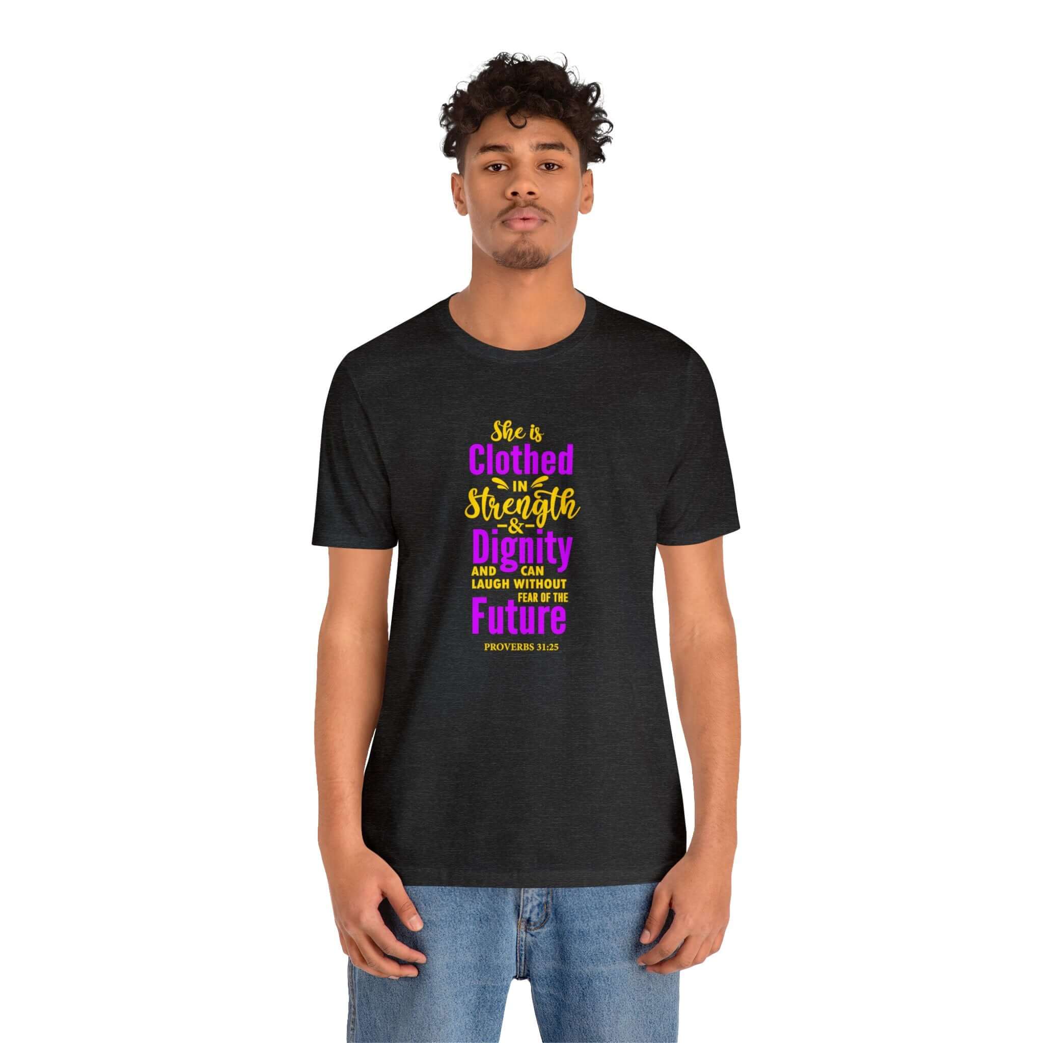 She Is Clothed In Strength Unisex Tee - RC’nSONS