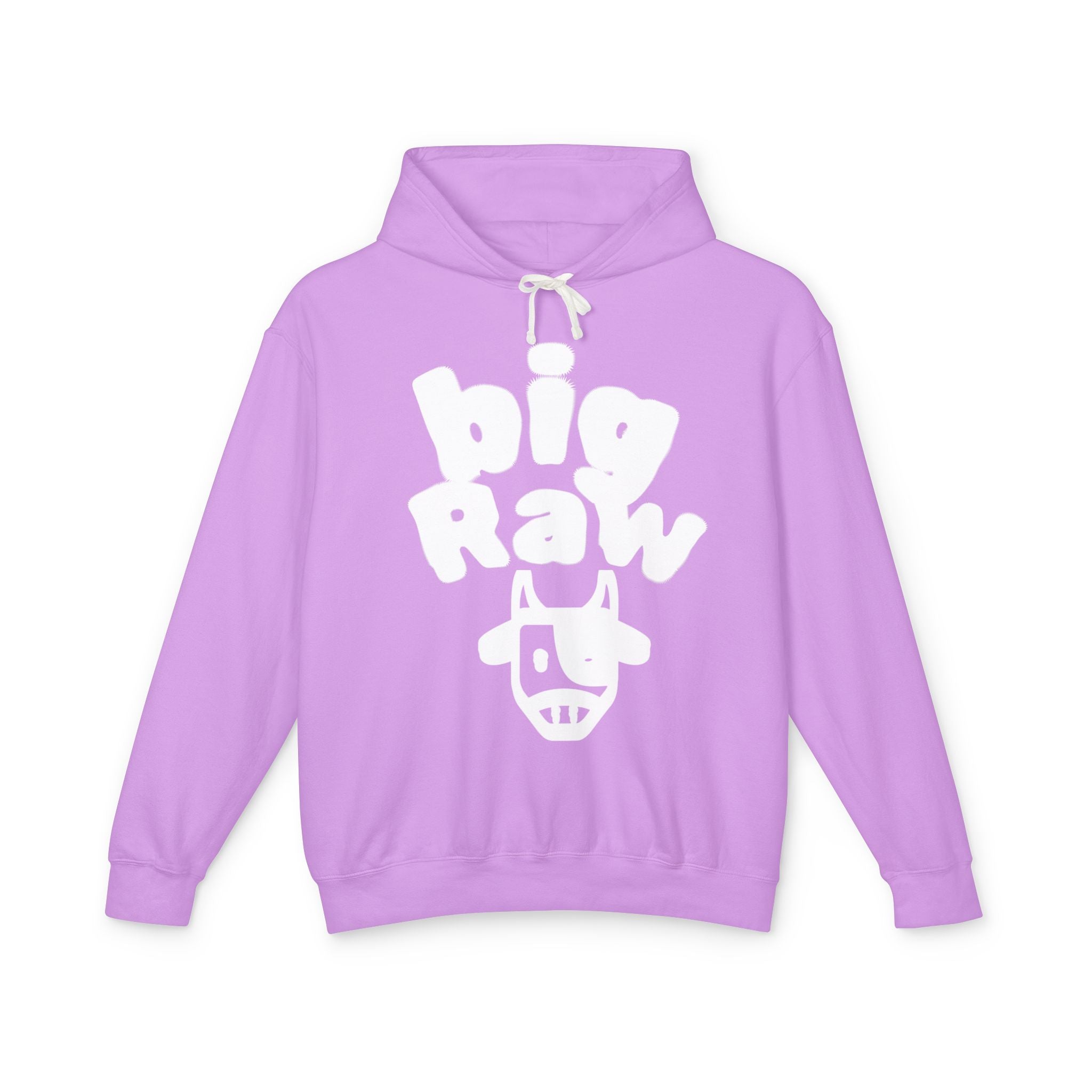 Big Raw Unisex Lightweight Hooded Sweatshirt - Cozy Casual Wear, Perfect for Everyday Use, Gift for Friends, Trendy Hoodie Printify
