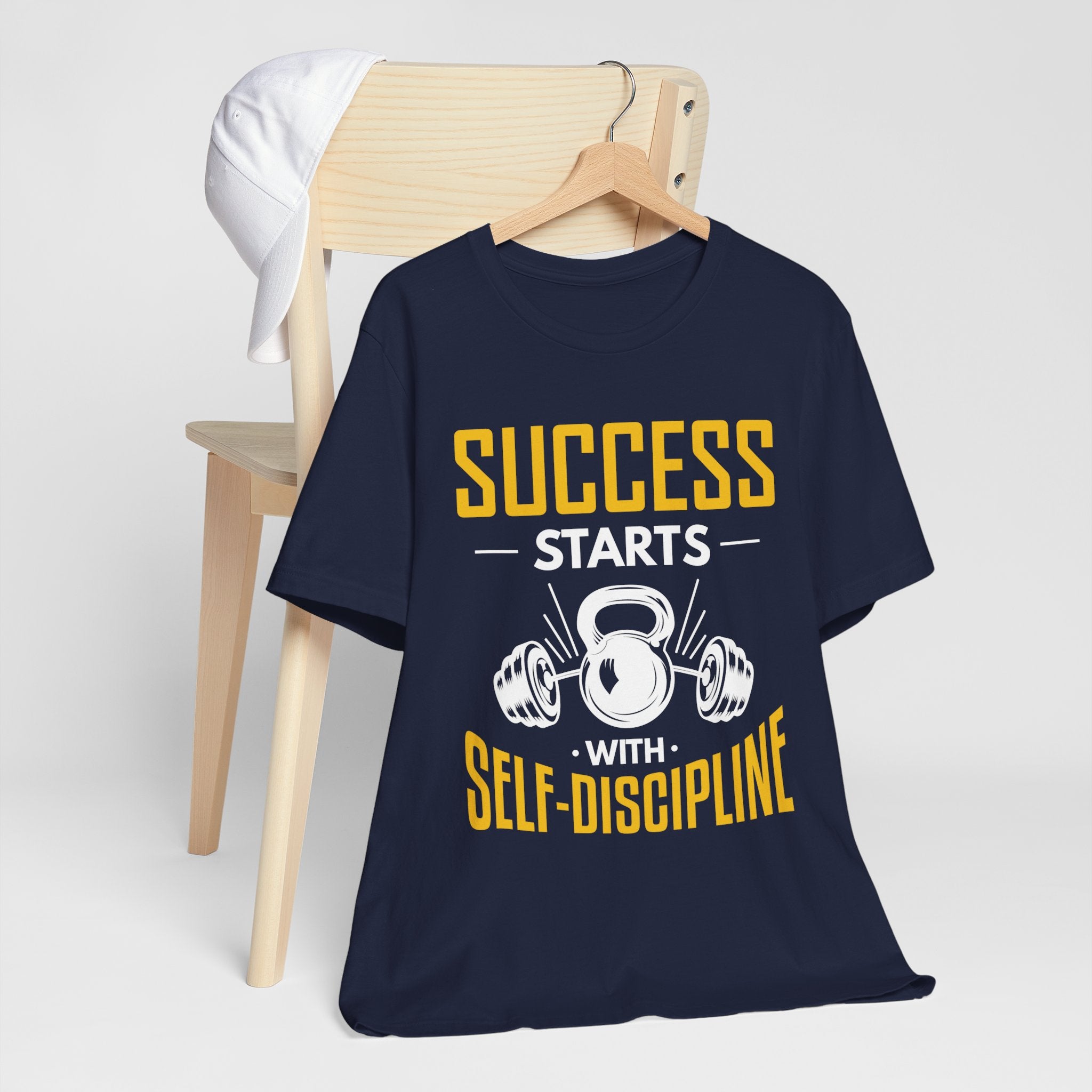 Le succès commence par le tee-shirt unisexe d’autodiscipline 