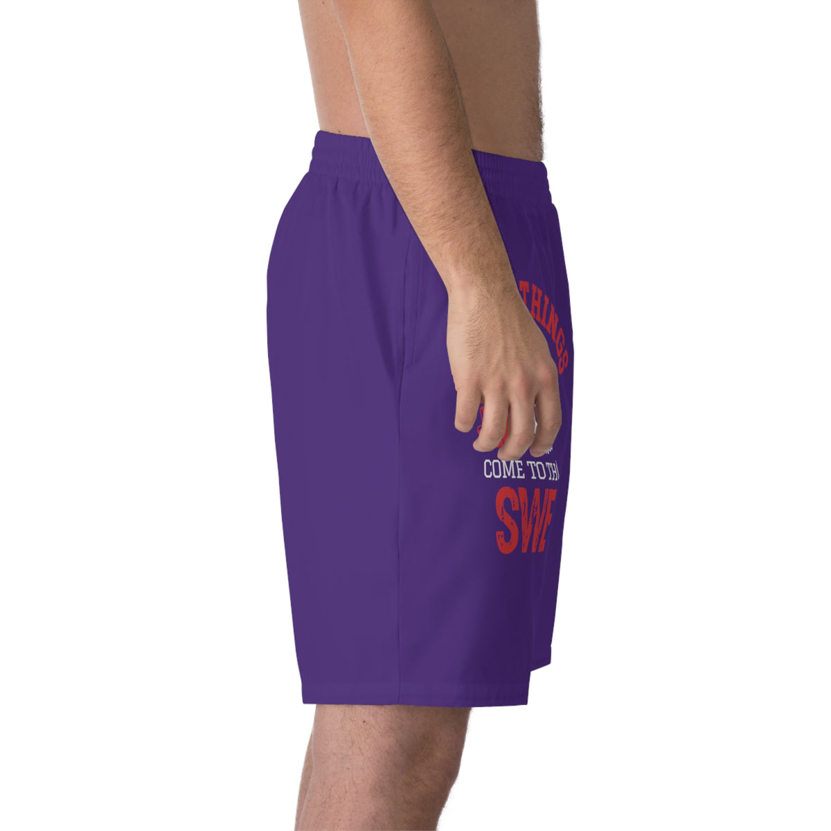 Men's Elastic Beach Shorts (AOP)